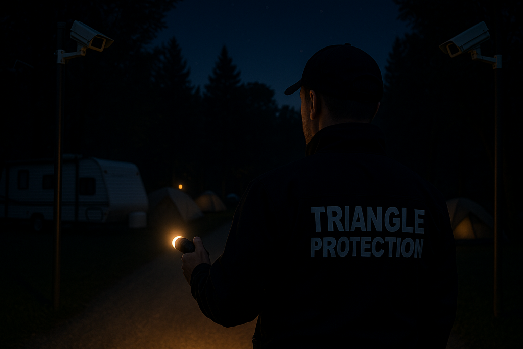 agent de sécurité pour camping - Triangle Protection