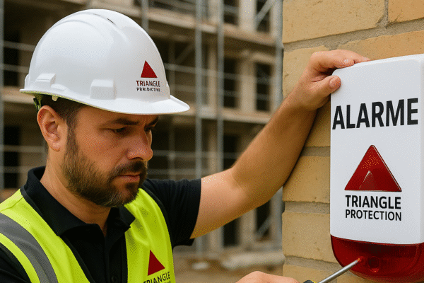 alarme de chantier contre intrusion triangle protection calvados