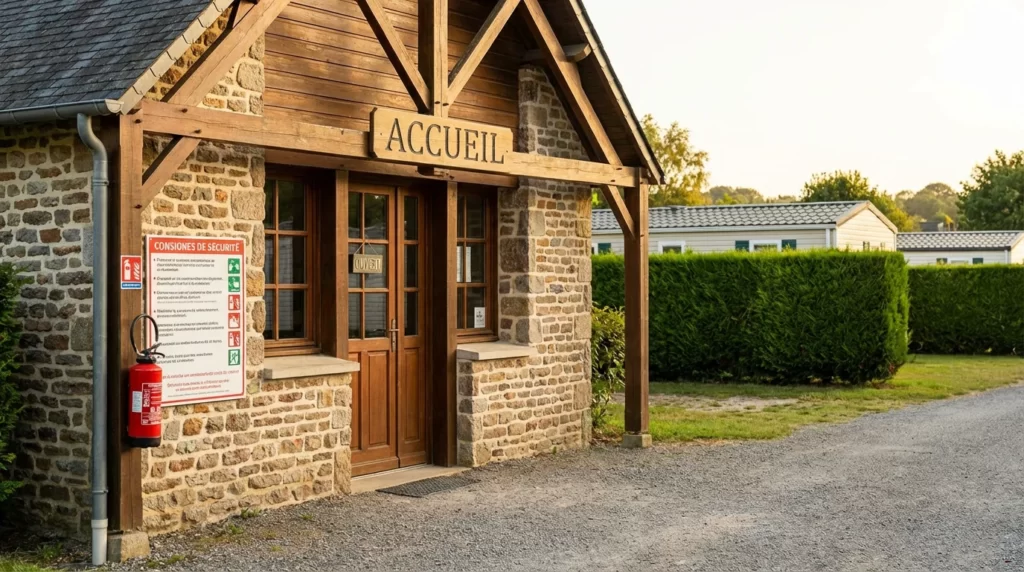 comment faire contrôler un camping normandie france triangle protection